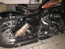 Tasche Motorrad Satteltasche für Chopper - Harley Davidson  - Punziert Totenkopf