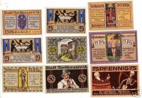 Banknoten notgeld stadt - banknoten,