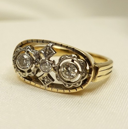 Jugendstil brillant ring - brillant,