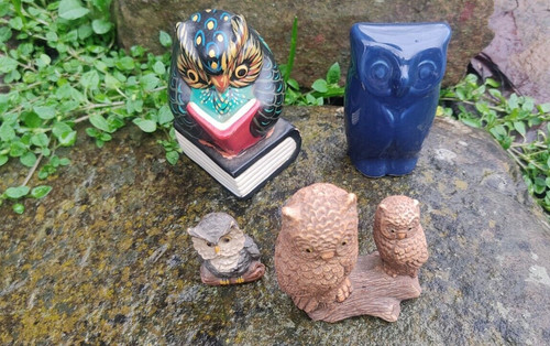Eulen sammlung keramik stein - sammlung, 4