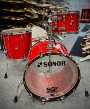 Sonor SQ2 Shellset "Feuerrot" mit Innenfurnier - 22,12,16"