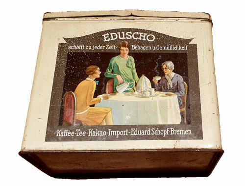 Blechdose dose eduscho - blechdose,