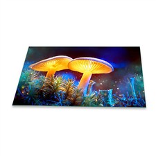 Herdabdeckplatten Ceranfeld Spritzschutz Glas Universal 90x52 Abstrakt Blau Deko