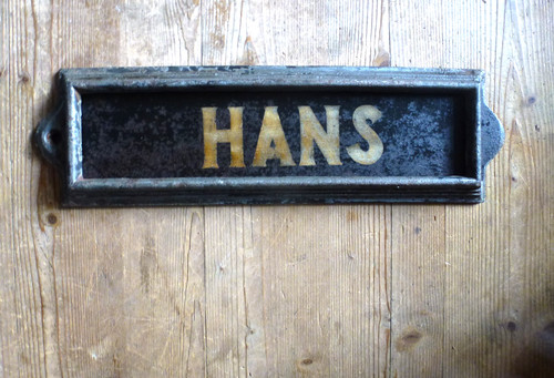 Stallschild namensschild hans - stallschild,