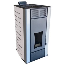 Pelletofen wasserführend Pelletheizung Pelletkamin 18kW bis 300m³ Pellet Heizung