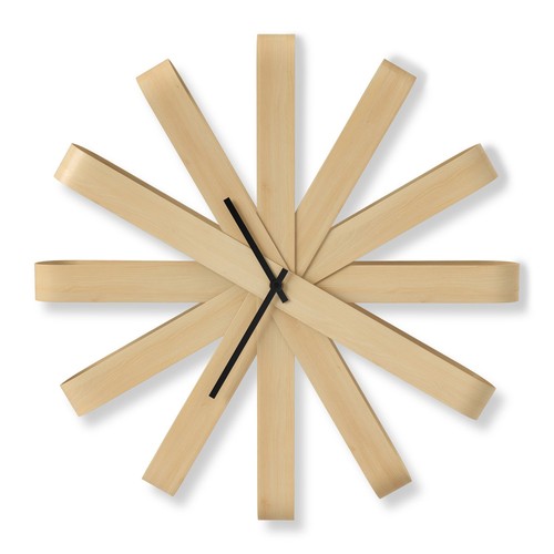 Umbra ribbonwood wanduhr natur - ribbonwood,