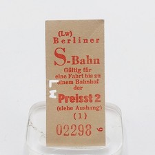 Fahrkarte Fahrschein Berliner S-Bahn