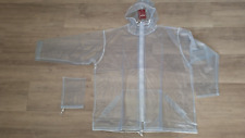 PVC Bekleidung Regenjacke transparent weiß Gr. XXL Lagerware neuwertig