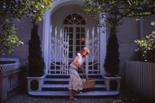 Dia Model hübsche Frau Fotograf Jochen Harder 1980er gerahmt 35mm jw2/38-2-3-3