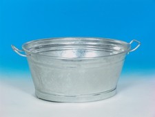 Wanne oval Zinkwanne 70 L aus Stahlblech feuerverzinkt