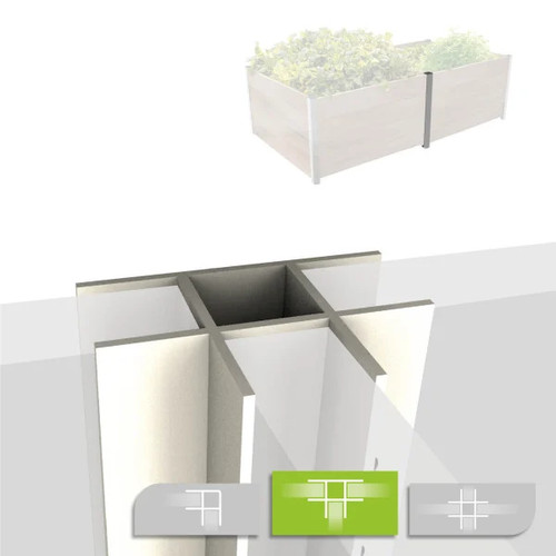 Biogreen aluminium profil - aluminium, t-profil