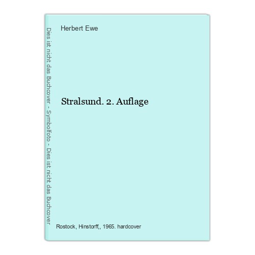 Stralsund auflage ewe - stralsund.,