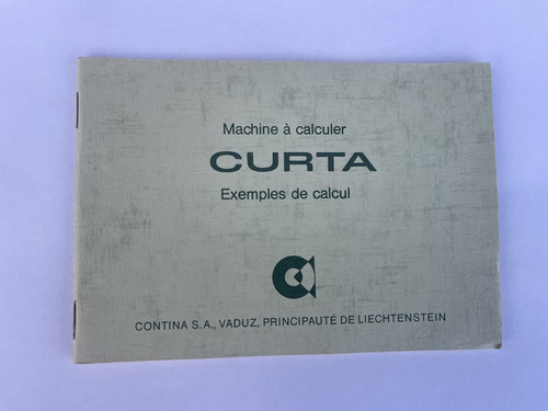 Original curta taschenrechner - curta,