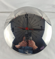 Vintage AMC Wanduhr Edelstahl