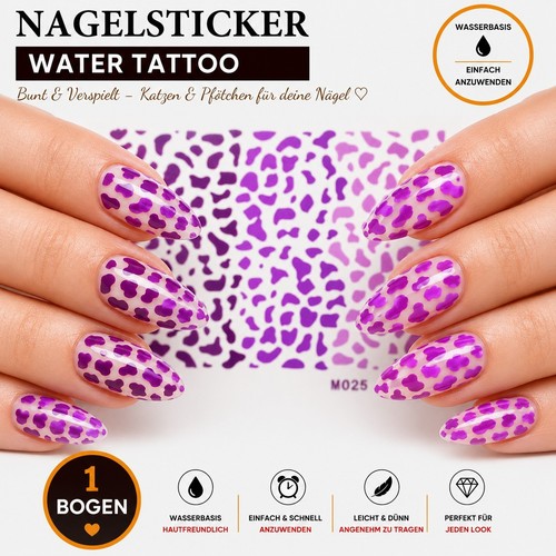 Water tattoo nagelsticker - water,