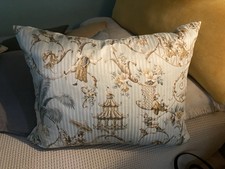 Deko Kissen Toile de jouy Made in England Landhausstil