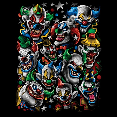 Clown shirt joker horror - t-shirt,