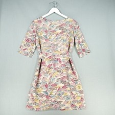 Toast Kleid Damen 8 beige rot