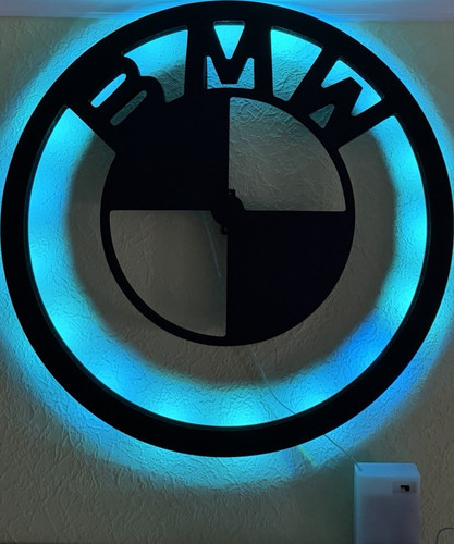 Bmw logo mit led beleuchtung - logo,