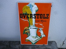 Emailschild Overstolz vom Rhein Zigaretten tolles Werbeschild Top !!!