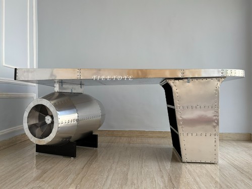 Pilotentisch silber aluminium - silber,