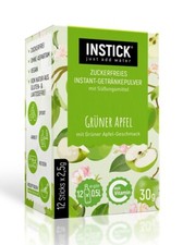 INSTICK Getränkepulver Grüner Apfel 12-er Packung (für 12 x 0,5 L)