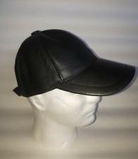 NEU Basecap LEDER Cap Mütze