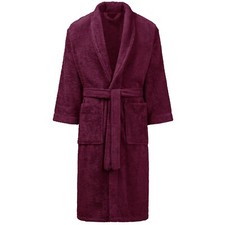 Bademantel  SCHALKRAGEN Saunamantel Morgenmantel 100% Baumwolle Damen Herren