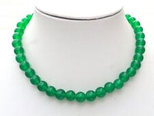 GOLDJUNGE69 * LA LUNA JADE EDELSTEIN KETTE GRÜN - 44 cm - 10mm *NEU*925er SILBER