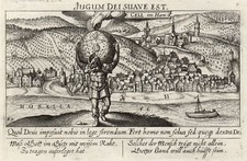 Zell Mosel Original Kupferstich Sebastian Furck 1628