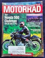 Das Motorrad 14/1992 Honda GB 500 Clubman, CB 900 Bol d´or, XRV 750 Africa Twin