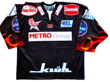 Eishockey Trikot DEG Düsseldorf EG  Metro Stars  # 32 J.Reimer Gr. 54 Schwarz