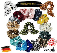 Haargummi Scrunchie Haarband Zopfgummi Scrunchies Damen Set Velour Bunt 18 PCS