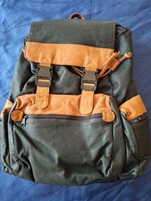 leder rucksack damen schwarz-braun, 38x40 cm