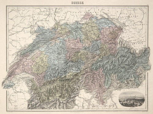 Schweiz original stahlstich - schweiz,