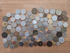 96 Münzen etc. aus div. Ländern, unsortiert, teils alt, zu schade zum wegwerfen