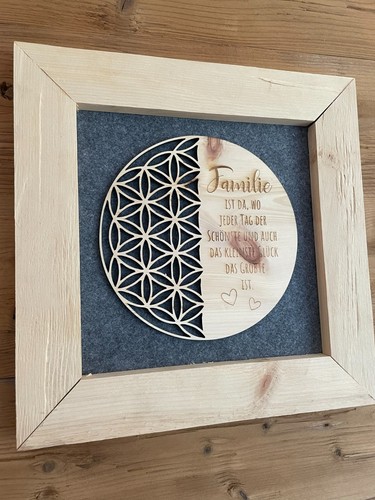 Wandbild zirbe lebensblume - zirbe, –