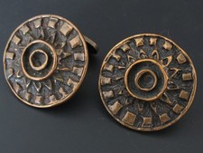 Manschettenknöpfe Bronze David Andersen Norwegen Wikinger Vintage Design