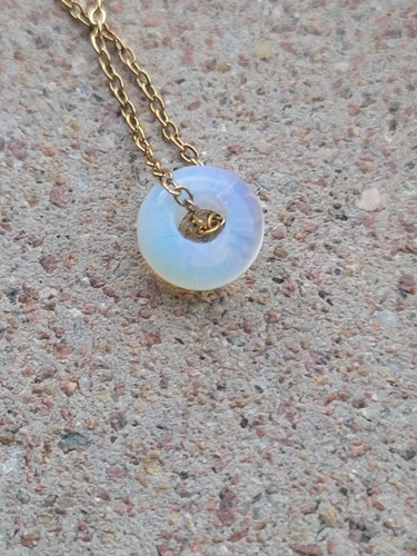 Halskette opal weiß - opal,
