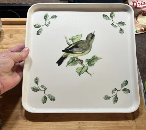 Vogel tablett aus - aus, porzellan