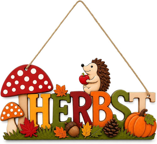 Holz schriftzug herbstdeko - schriftzug,