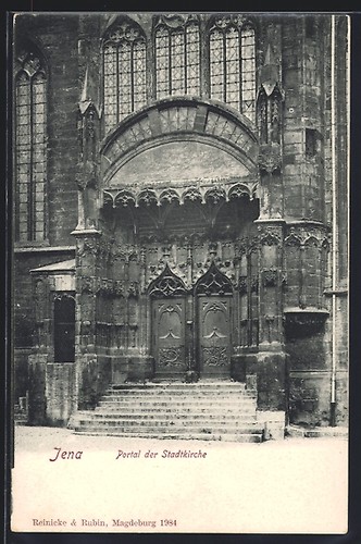 Ansichtskarte jena portal der - jena,,