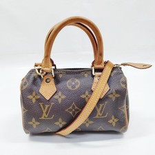 NO TARIFF Louis Vuitton LV Handtasche M41534 Mini Speedy Braun Monogram 4739521