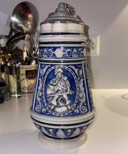 Vintage steinzeug krug - vintage,
