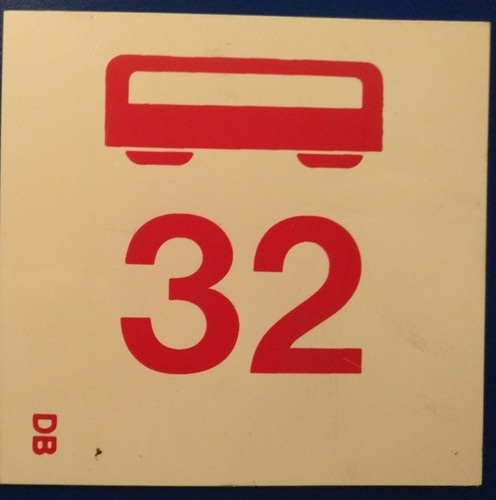 Wagen zug schild - 32,