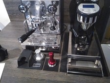 Rocket Mozzafiato Evoluzione R Nero im Bundle mit Kaffeemühle Rocket Fausto etc.