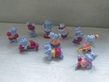 Ü Ei Figuren komplett  Die Happy Hippos im Fitnessfieber von 1990 +3 extra