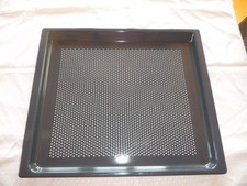 Lochblech Backblech Pizzablech, anthrazit, neu:  38,8 cm x 44,8 cm 2. Wahl 