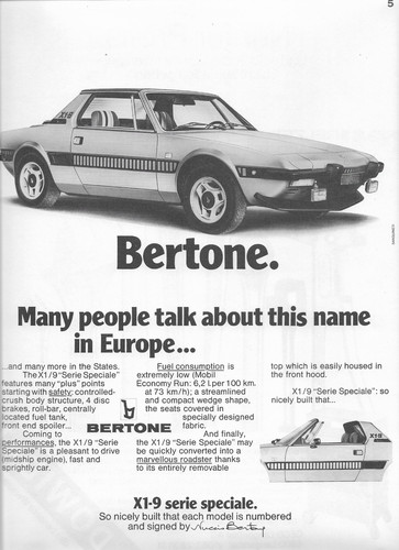 Fiat bertone 70er - bertone,