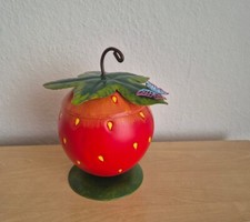 Tischeimer Dekoeimer Erdbeere Shabby Stil Garten Sommer Frühling